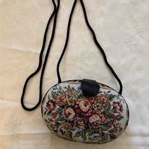Floral Tapestry Crossbody Bag